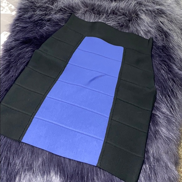 BCBG Maxazria bandage color block skirt - Picture 3 of 4